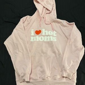 Danny Duncan I Love Hot Moms Pink Hoodie